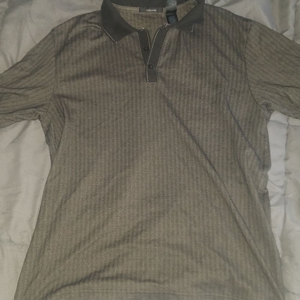 Men's Claiborne Collared Polo Shirt (L)